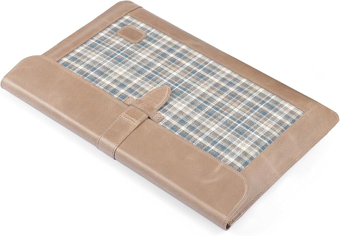 LONDO Lederhülle Kompatibel mit MacBook Pro 16 & MacBook Pro 15 Zoll (M5, M4, M3, M2, M1, Pro, Max), Premium Top-Grain Echtleder Laptoptasche, Mink Modelle 2020 bis 2026