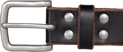Lucky Brand Men's Jeans Leather Belt| Classic| Casual| Dress| Everyday| American Heritage| Genuine Leather| Metal Buckle