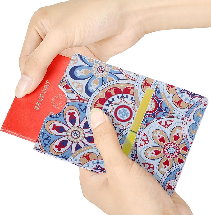 XEYOU Passport Holder Cover - Ultra Slim Premium Vegan Leather Travel Wallet Case Cover
