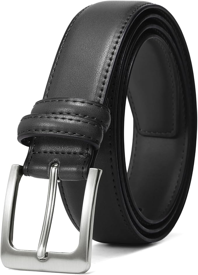 SENDEFN Mens Belts Leather Belt for Men 1 1/4" for Casual Jeans Dress Pants with Gift Box