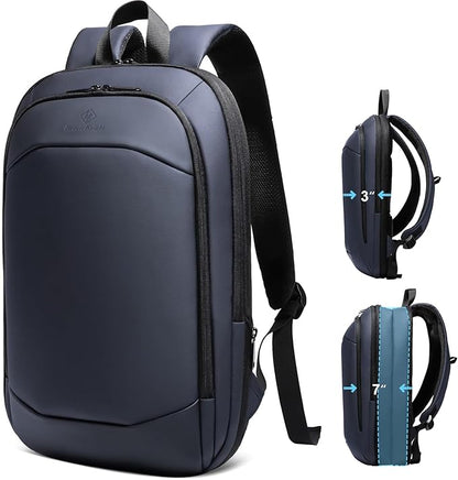 Slim Laptop Backpack for Men,Waterproof Expandable High Tech Business Work Backpack for Men and Women,15.6 Inch Lightweght Anti-theft Travel Backpack Durable College Casual Daypack Computer Laptop Bag
