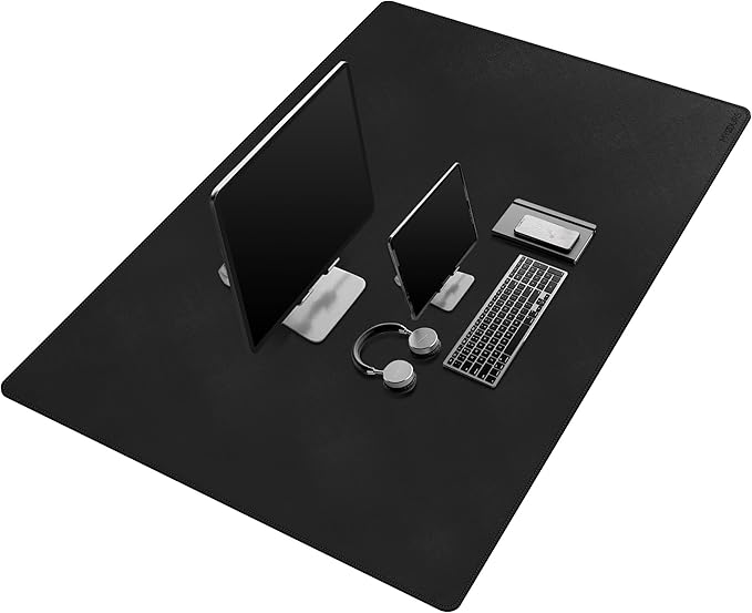 Mydours 48"x28" XXL Desk Mat, Large Desk Pad, PU Leather Desk Pad for Computer Keyboard & Mouse Setup, Full Mat for Office Work, Mega Mouse Pad Surface for Standing Desk Workstation