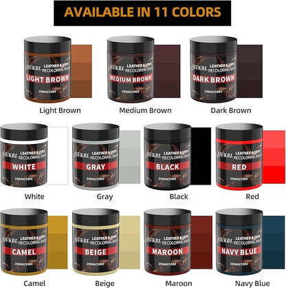Leather Recoloring Balm, Leather Color Restorer, Leather Restorer for Couches, Leather Scratch Remover, Leather Scratch Repair, Leather Repair Kit for Furniture, Leather Dye (Camel.)