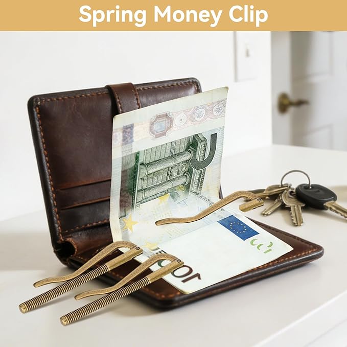 75mm Money Clip, 10PCS Spring Money Clip Wallet Spring Clip Wallet Money Clip Metal Cash Clip