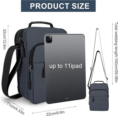 Messenger Bag for Men Sling Bag Anti Theft Crossbody Shoulder Bag Large Capacity Business Satchel for Travel Work