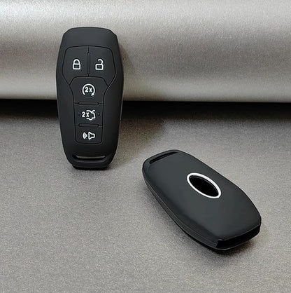 REPROTECTING Silicone Rubber Key Fob Cover Compatible with 2013-2018 Ford Edge Explorer F-150 F-250 Super Duty F-350 Super Duty Fusion Mustang Lincoln MKX M3N-A2C31243300