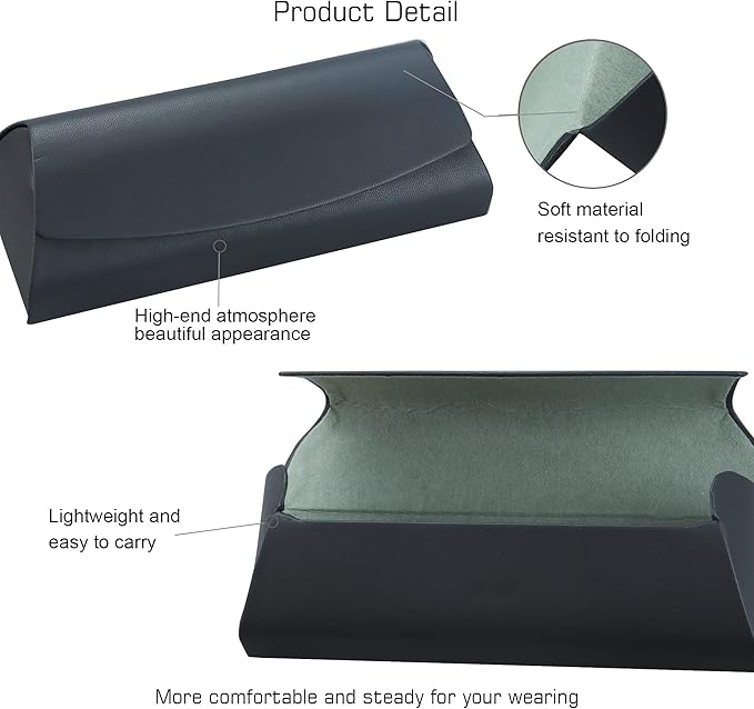 VisionGlobal Hard Shell Eyeglass Case for Eyeglasses and Sunglasses for Men/Women and Kids