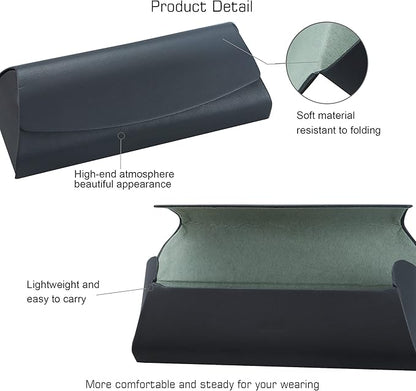 VisionGlobal Hard Shell Eyeglass Case for Eyeglasses and Sunglasses for Men/Women and Kids