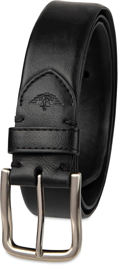 Dockers Men's Leather Casual Belt, Everyday Style (Regular and Big & Tall Sizing)