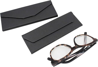 Real Sic Glasses Case for Men and Women - Magnetic Folding Hard Shell Sunglass Holder - Inspired by Solid Color