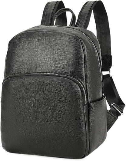 Business Backpack For Men Cowhide Large Capacity Computer Bag Leather Backpack Business Mens Travel Backpack