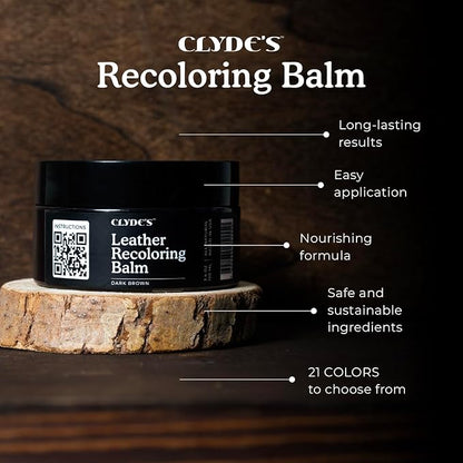 Clyde's™ Recoloring Balm | Non-Toxic Material Dye & Restorer for Furniture, Car Seats, & More | 23 Colors (Nude, 100ML)