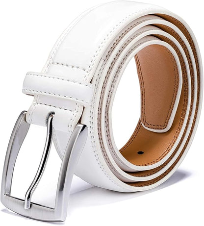 KM Legend Mens Genuine Leather Dress - Classic & Fashion For Work Business And Casual Belt