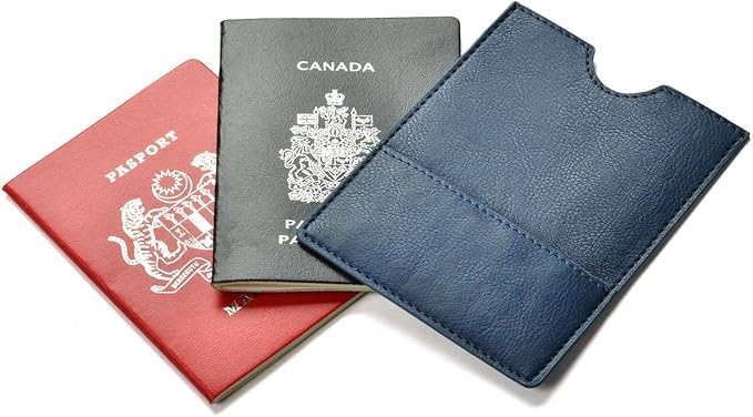 XEYOU Passport Holder Cover - Ultra Slim Premium Vegan Leather Travel Wallet Case Cover