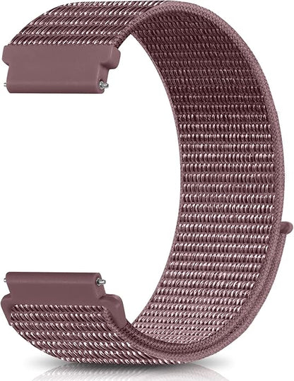 18mm 20mm 22mm Hook and Loop Watch Band Compatible with Garmin Vivoactive 5/ Vivoactive 6/ Vivoactive 3, Soft Nylon Breathable Sport Strap for Venu 2S/ Venu3S/ Forerunner 265s,Venu 3/ Venu 2 Men Women