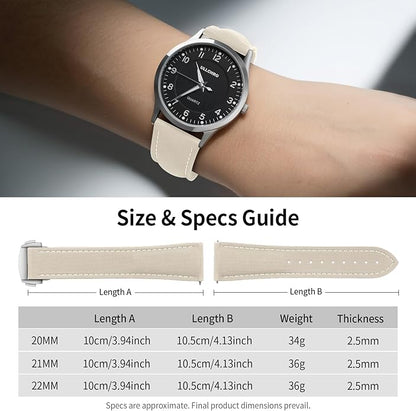 ULLCHRO Watch Strap Watch Band 20mm 22mm Man Waterproof Quick Release Bands Sport Replacement Strap Soft FKM Rubber Watchband