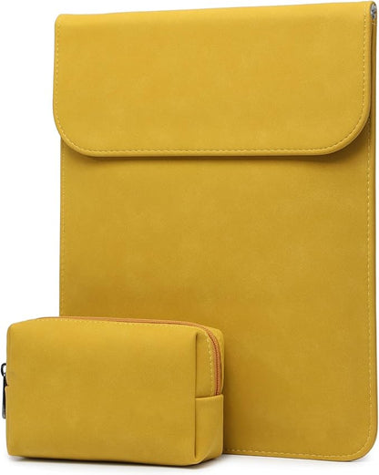 HYZUO 13 Inch Laptop Sleeve PC Case for MacBook Pro 13 M2 M1 2026-2016, 13" MacBook Neo 2026 A3404, MacBook Air 13 M5 A3449 M4 M3 M2 M1 2026-2018, 13" iPad Pro/Air, Surface Pro, XPS 13, OliveYellow