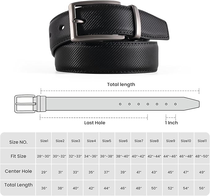 LMUGOOS 3 Pack Mens Belt Reversible Genuine Leather Belts - Adjustable & Cuttable 1.2" for Dress, Business, Casual & Jeans