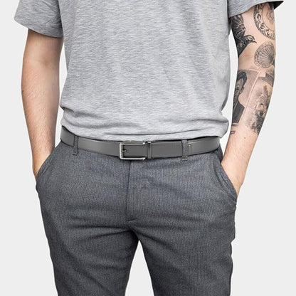 CHAOREN Click Belts for Men - Mens Ratchet Belt 1 3/8" for Dress Pants - Perfect Companion to Men's Oxfords