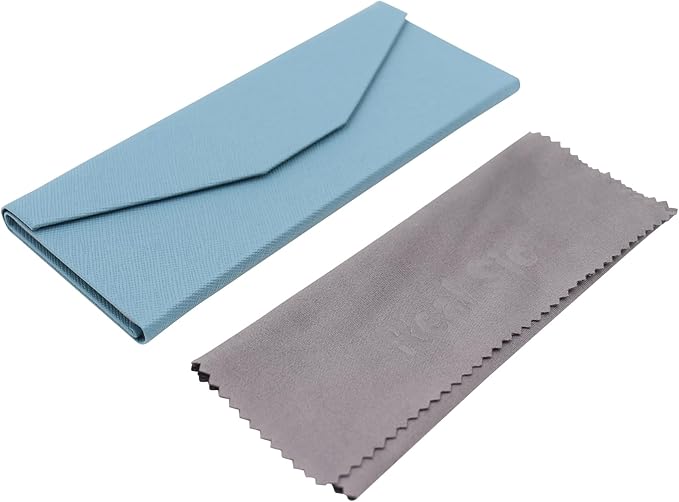 Real Sic Glasses Case for Men and Women - Magnetic Folding Hard Shell Sunglass Holder - Inspired by Solid Color