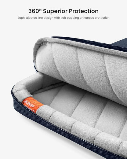 tomtoc 360 Protective Laptop Shoulder Bag for 13 Inch 2026 MacBook Air M5/A3449 M4/A3240, M3/A3113, 2024-2019, MacBook Neo A18 Pro, 13-in Surface Pro 11th AI/10, Water-Resistant Accessory Case