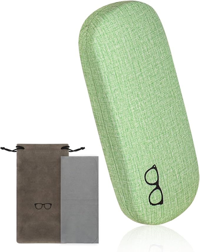 RayLove 3-Pack Hard Shell Eyeglasses Case Large Reading Glasses Hard Case