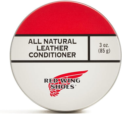 Red Wing Shoes All Natural Leather Conditioner, Pine Pitch, Mink Oil, Beeswax Blend, 3 oz