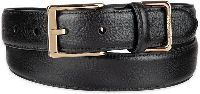 Tommy Hilfiger Men’s Semi‑Dress Leather Belt, Versatile Everyday Style (Regular & Big and Tall Sizes)