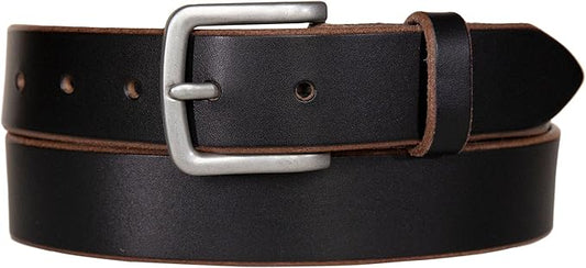 Lucky Brand Men's Jeans Leather Belt| Classic| Casual| Dress| Everyday| American Heritage| Genuine Leather| Metal Buckle