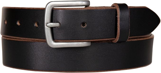 Lucky Brand Men's Jeans Leather Belt| Classic| Casual| Dress| Everyday| American Heritage| Genuine Leather| Metal Buckle