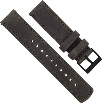BARTON WATCH BANDS - Top Grain Leather Watch Bands Compatible with Apple Watch Models - 1, 2, 3, 4, 5, 6, 7, 8, 9, 10, SE, Ultra & Ultra 2