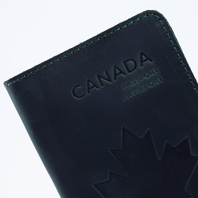 INCARNE Leather Passport Holder for Travel - Passport Case - Passport Wallet for Men - Passport Cover for Women Sleeve Protector - Travel Essentials Vacation Luggage Travel Gifts - Vintage Green