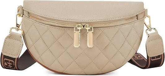 Eslcorri Small Crossbody Sling Bag for Women Trendy - Fanny Packs Leather Chest Belt Bum Bag Anti Theft Purse for Travel