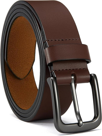 CHAOREN Mens Belts Leather - 35mm Genuine Leather Belt for Jeans - Men Gift for Casual Dress