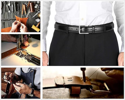 KM Legend Mens Genuine Leather Dress - Classic & Fashion For Work Business And Casual Belt