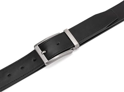 Men's Dress Belt Black Leather Belts for Jeans