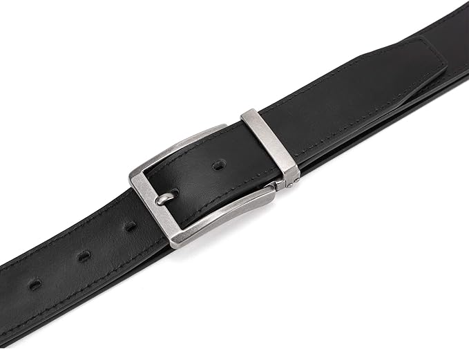 Men's Dress Belt Black Leather Belts for Jeans