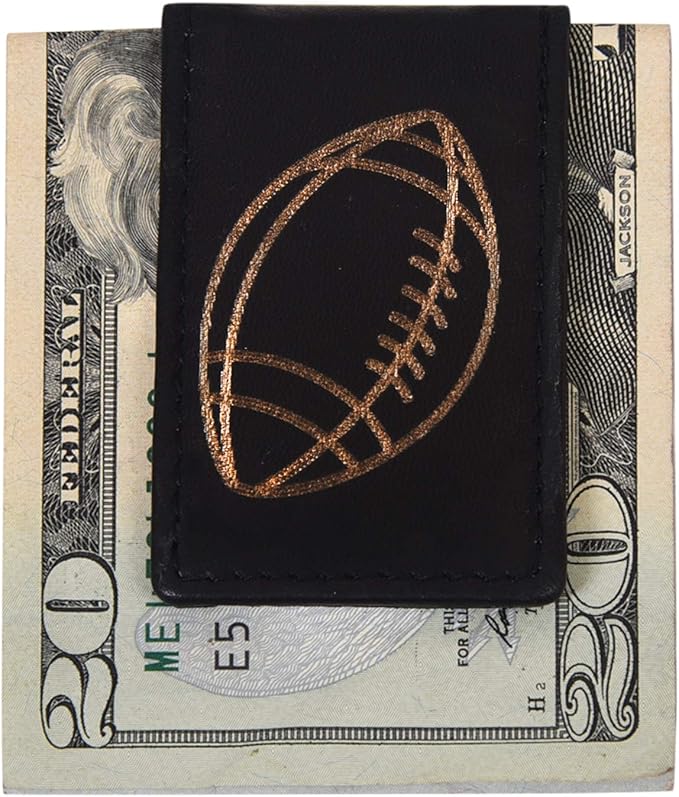 LB LEATHERBOSS Men's New Leather Strong Magnetic Money Clip