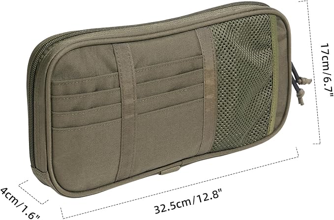 EXCELLENT ELITE SPANKER Car Sun Visor Organizer Auto Interior Accessories Visor Storage Pouch Holder for Car, SUV, Truck with Multi-Pocket(Ranger Green)