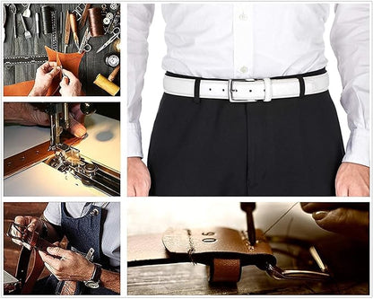 KM Legend Mens Genuine Leather Dress - Classic & Fashion For Work Business And Casual Belt