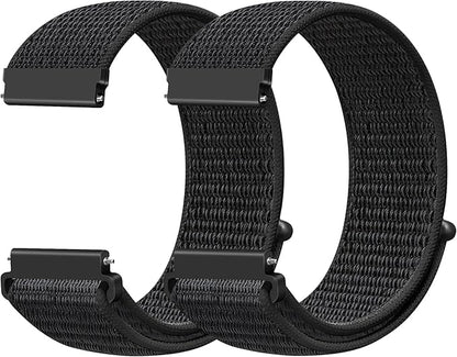 19mm Nylon Sport Quick Release Watch Bands Compatible with GRV FC1/FC5/Willful/YAMAY/Letsfit/LETSCOM/TEMINICE/LIFEBEE/Lintelek ID205 ID205L ID205G ID205S ID205U/Blackview Band for Women Men