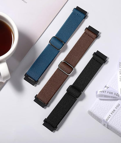 Lerobo Elastic Bands Compatible with Samsung Galaxy Watch 8 7 6 5 4 40mm 44mm/Galaxy Watch 8 Classic 6 4 Classic 43mm 47mm 42mm 46mm/5 Pro Band 45mm/Active 2,3 Pack 20mm Adjustable Nylon Sport Band