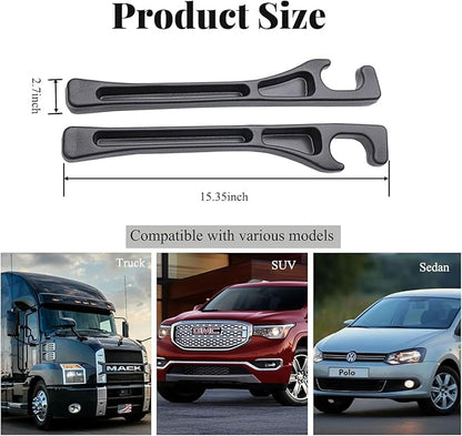 2-Pack Car Seat Gap Filler Organizer, No Drop Seat Guard, Universal Car Seat Gap Filler, Silicone Gap Filler Prevents Phone, Keys & Wallet from Falling, Universal Fit for Car, SUV, Truck