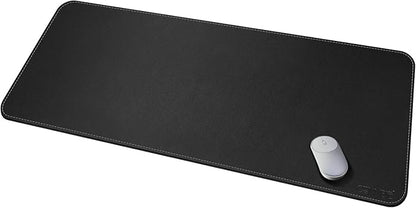 CENNBIE Leather Desk Mat, Extra Large Desk pad, Desk mats on top of desks, 51.2" x 23.6" XXXL Large Mouse Pad for Office and Home (Black)