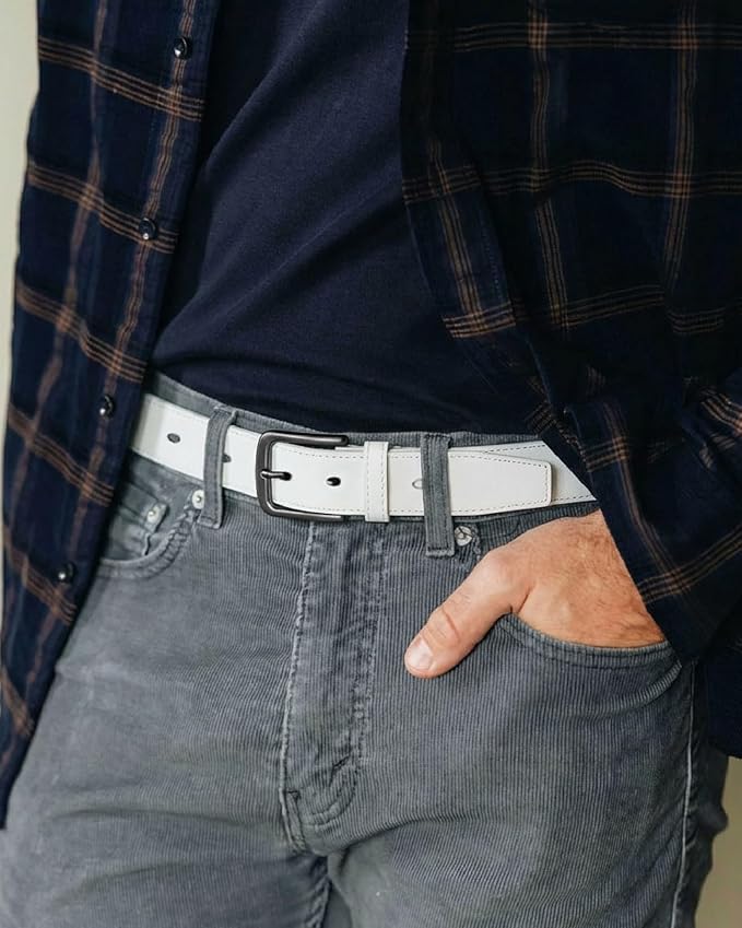 CHAOREN Mens Belts Leather - 35mm Genuine Leather Belt for Jeans - Men Gift for Casual Dress