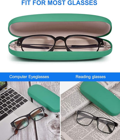 RayLove Unisex Hard Shell Eyeglasses Cases, Protective Case For Glasses