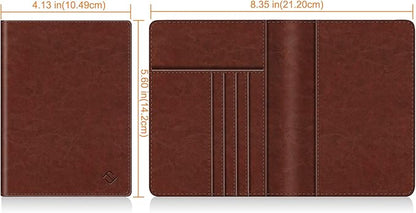 FINTIE Passport Holder, Slim Travel Wallet RFID Blocking Card Case Cover Passport Cover Protector Essentials with Credit Card Slots for Women/Men | Slim, RFID Blocking, Card Case Cover, Essentials, Credit Card Slots
