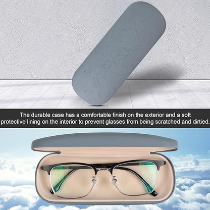 Joyberg Glasses Case, 2 Pack Eyeglass Case with Cleaning Cloth, Glasses Case Hard Shell Fits Most Glasses