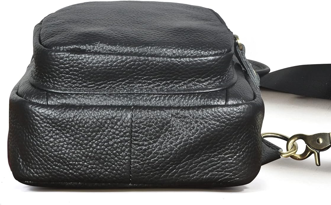 Le'aokuu Men Fashion Casual Tea Designer Travel Hiking Crossbody Chest Sling Bag Rig One Shoulder Strap Bag Men Leather 8015 | Fashion, Casual, Tea, Designer, Travel, Hiking