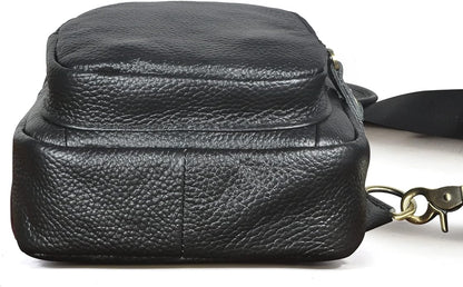 Le'aokuu Men Fashion Casual Tea Designer Travel Hiking Crossbody Chest Sling Bag Rig One Shoulder Strap Bag Men Leather 8015 | Fashion, Casual, Tea, Designer, Travel, Hiking